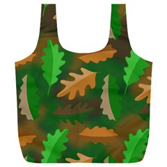 Leaves Foliage Pattern Oak Autumn Full Print Recycle Bag (XXL) from ZippyPress Front
