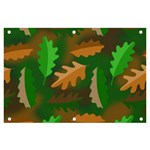 Leaves Foliage Pattern Oak Autumn Banner and Sign 6  x 4 