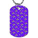Abstract Background Cross Hashtag Dog Tag (Two Sides)