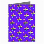 Abstract Background Cross Hashtag Greeting Cards (Pkg of 8)