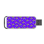 Abstract Background Cross Hashtag Portable USB Flash (Two Sides)