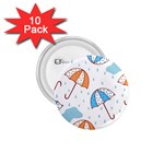 Rain Umbrella Pattern Water 1.75  Buttons (10 pack)