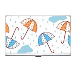 Rain Umbrella Pattern Water Business Card Holder