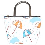 Rain Umbrella Pattern Water Bucket Bag