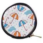 Rain Umbrella Pattern Water Mini Makeup Bag