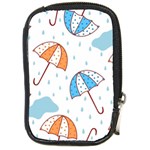 Rain Umbrella Pattern Water Compact Camera Leather Case