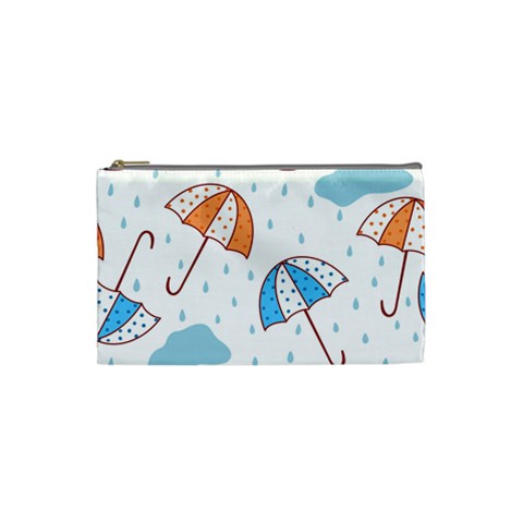 Rain Umbrella Pattern Water Cosmetic Bag (Small) from ZippyPress Front