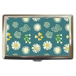 Drawing Flowers Meadow White Cigarette Money Case