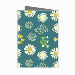 Drawing Flowers Meadow White Mini Greeting Card from ZippyPress Right