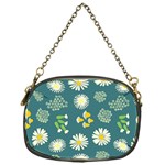 Drawing Flowers Meadow White Chain Purse (One Side)