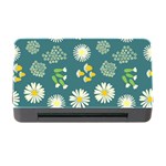 Drawing Flowers Meadow White Memory Card Reader with CF