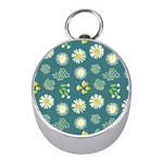 Drawing Flowers Meadow White Mini Silver Compasses
