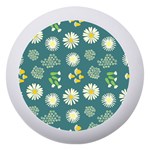 Drawing Flowers Meadow White Dento Box with Mirror