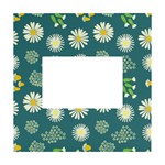 Drawing Flowers Meadow White White Box Photo Frame 4  x 6 