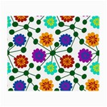 Bloom Plant Flowering Pattern Small Glasses Cloth (2 Sides)