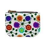 Bloom Plant Flowering Pattern Mini Coin Purse