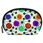Bloom Plant Flowering Pattern Accessory Pouch (Large)
