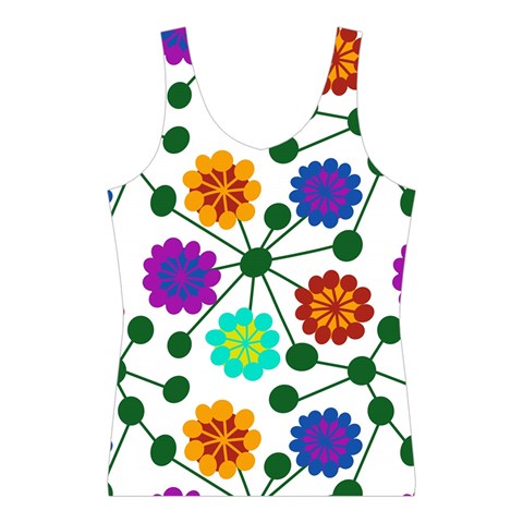Bloom Plant Flowering Pattern Sport Tank Top  from ZippyPress Front