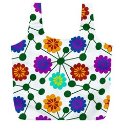 Bloom Plant Flowering Pattern Full Print Recycle Bag (XXL) from ZippyPress Front