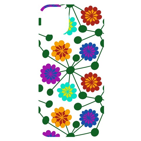 Bloom Plant Flowering Pattern iPhone 14 Plus Black UV Print Case from ZippyPress Front