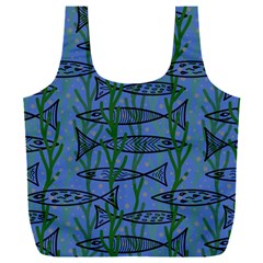 Fish Pike Pond Lake River Animal Full Print Recycle Bag (XXL) from ZippyPress Front