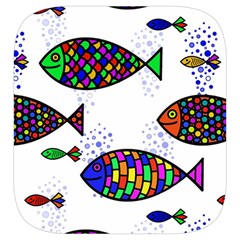 Fish Abstract Colorful Toiletries Pouch from ZippyPress Side Left