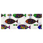 Fish Abstract Colorful Banner and Sign 8  x 3 
