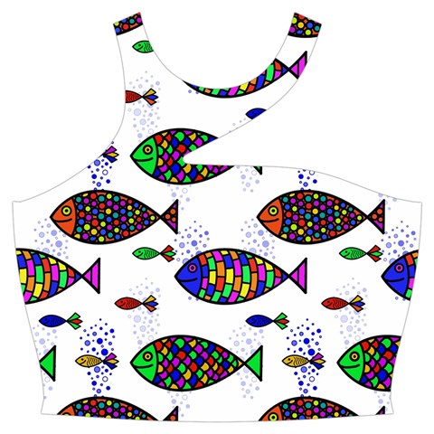 Fish Abstract Colorful Cut Out Top from ZippyPress Front