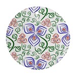 Bloom Nature Plant Pattern Ornament (Round)