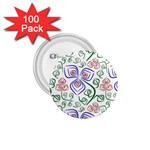 Bloom Nature Plant Pattern 1.75  Buttons (100 pack) 
