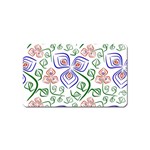 Bloom Nature Plant Pattern Magnet (Name Card)