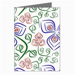 Bloom Nature Plant Pattern Greeting Cards (Pkg of 8)