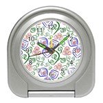 Bloom Nature Plant Pattern Travel Alarm Clock