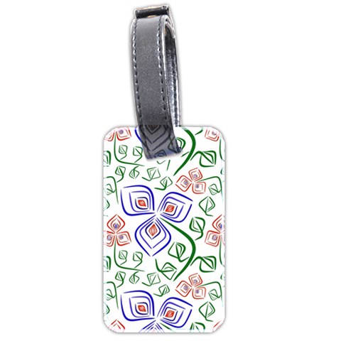 Bloom Nature Plant Pattern Luggage Tag (two sides) from ZippyPress Front