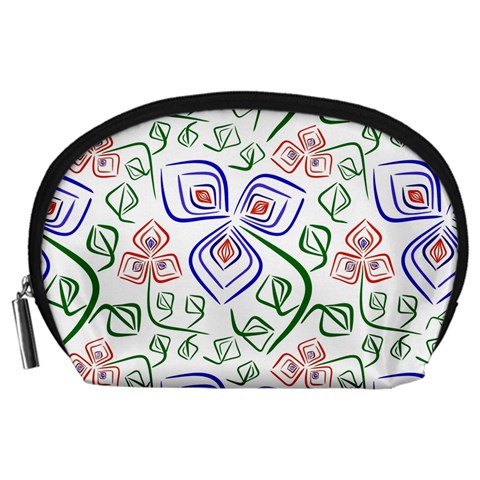 Bloom Nature Plant Pattern Accessory Pouch (Large) from ZippyPress Front