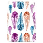 Pen Peacock Colors Colored Pattern Removable Flap Cover (S)