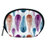 Pen Peacock Colors Colored Pattern Accessory Pouch (Medium)