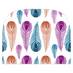 Pen Peacock Colors Colored Pattern Make Up Case (Small) from ZippyPress Back