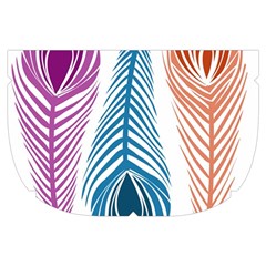 Pen Peacock Colors Colored Pattern Make Up Case (Small) from ZippyPress Side Left