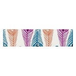 Pen Peacock Colors Colored Pattern Banner and Sign 4  x 1 