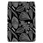 Leaves Flora Black White Nature Removable Flap Cover (S)