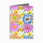 Bloom Flora Pattern Printing Mini Greeting Card