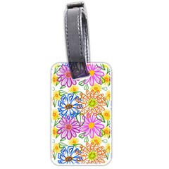 Bloom Flora Pattern Printing Luggage Tag (two sides) from ZippyPress Front