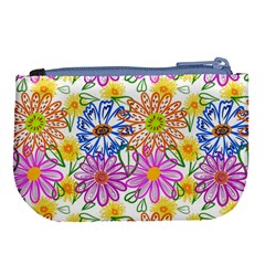 Bloom Flora Pattern Printing Large Coin Purse from ZippyPress Back