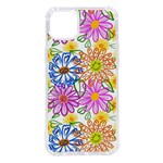Bloom Flora Pattern Printing iPhone 14 Plus TPU UV Print Case