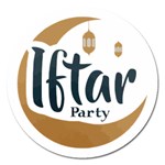 Iftar-party-t-w-01 Magnet 5  (Round)