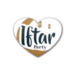 Iftar-party-t-w-01 Rubber Heart Coaster (4 pack)