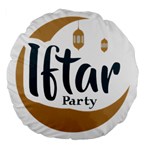Iftar-party-t-w-01 Large 18  Premium Flano Round Cushions