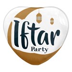 Iftar-party-t-w-01 Heart Glass Fridge Magnet (4 pack)