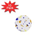 Pattern-fruit-apples-green 1  Mini Buttons (10 pack) 